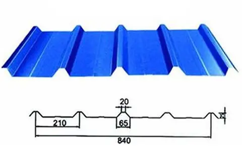 Corrugated Steel Roofing Panels For Structural Buildings