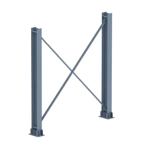 Vertical Steel Column Bracing System